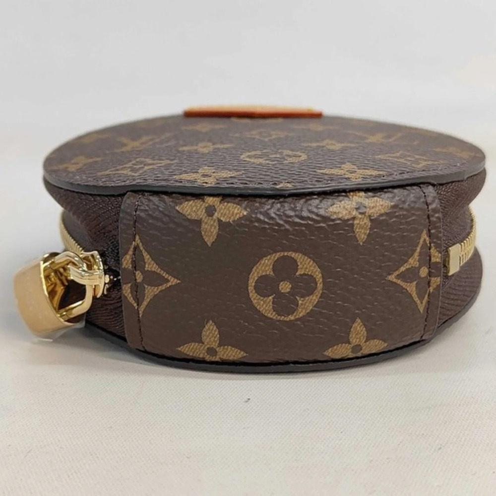 LOUIS VUITTON Brown Monogram Leather Pouch - Picture 4 of 10